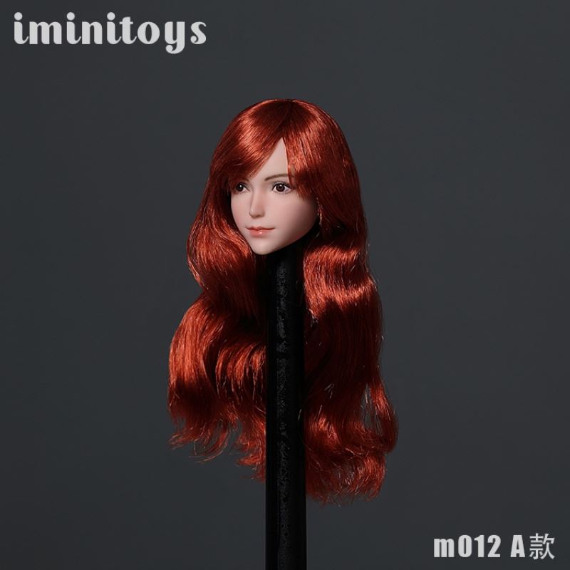 Female soldier M012 girl head carving