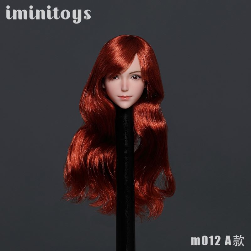 Female soldier M012 girl head carving