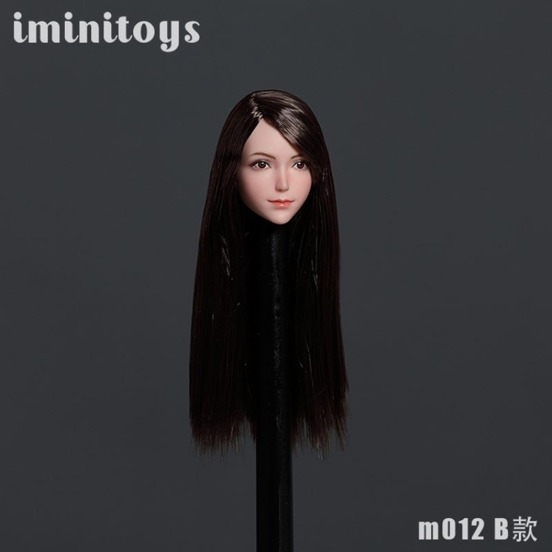 Female soldier M012 girl head carving