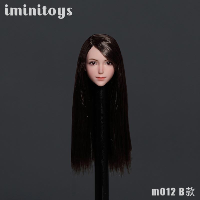 Female soldier M012 girl head carving