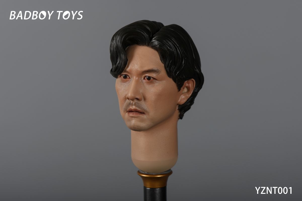 Asian Male Head Sculpture Lee Jung Jae 1/6