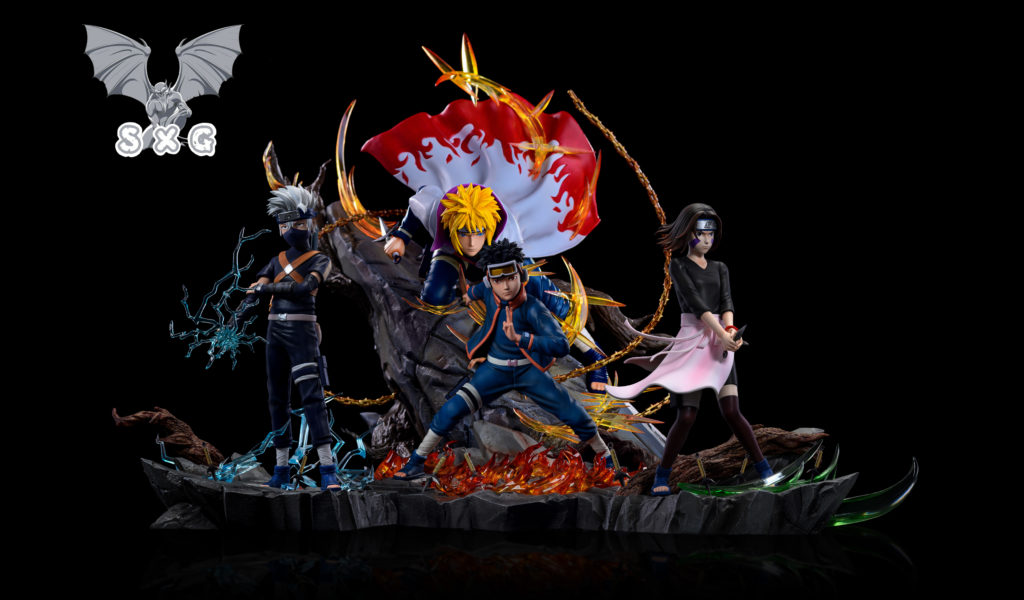 Naruto Shippuden 1/6 Kakashi and Rin GK Resin Statue