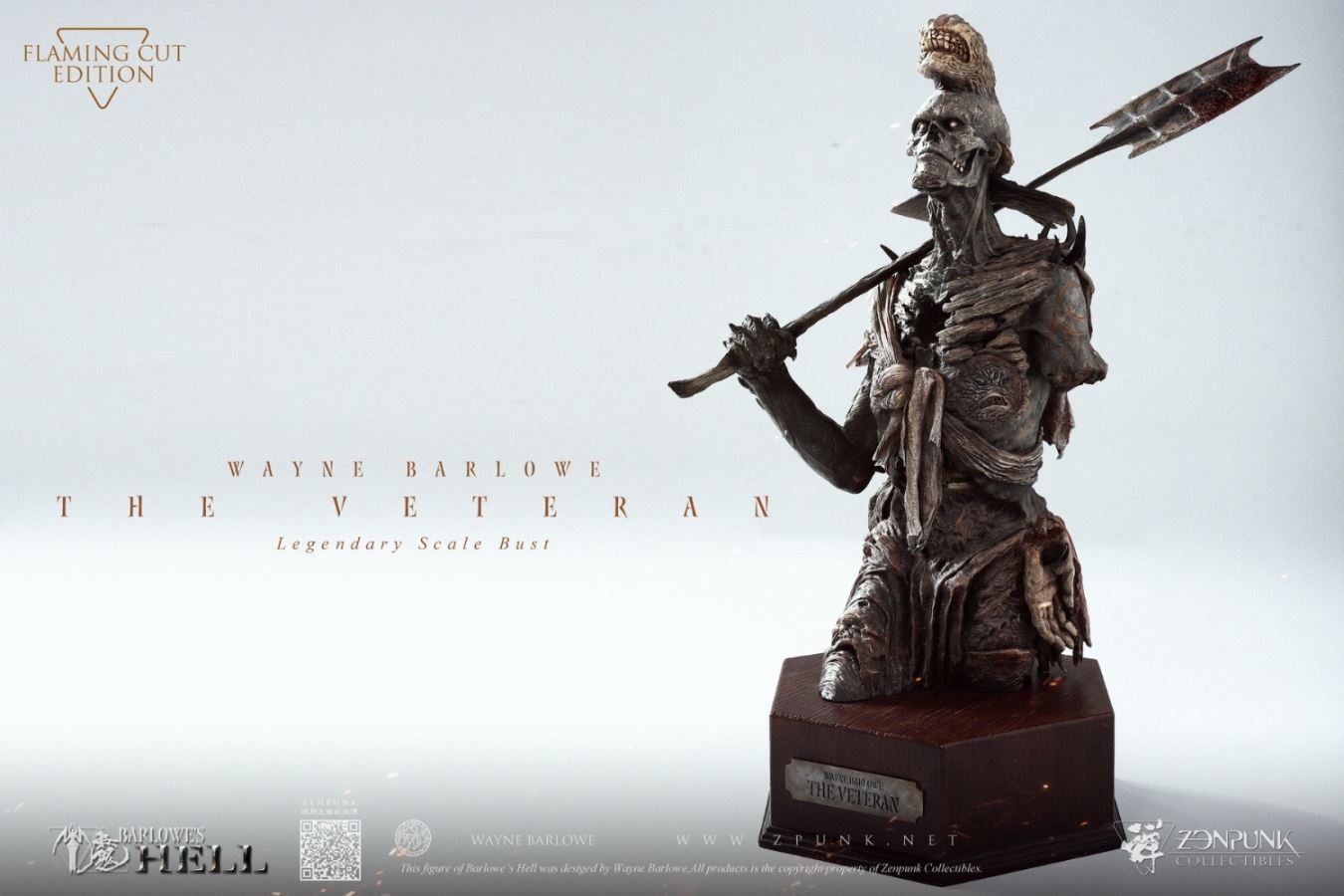 Barlowe's Hell - THE VETERAN Legendary Scale Bust FLAMING CUT EDITION & CENTURION EDITION