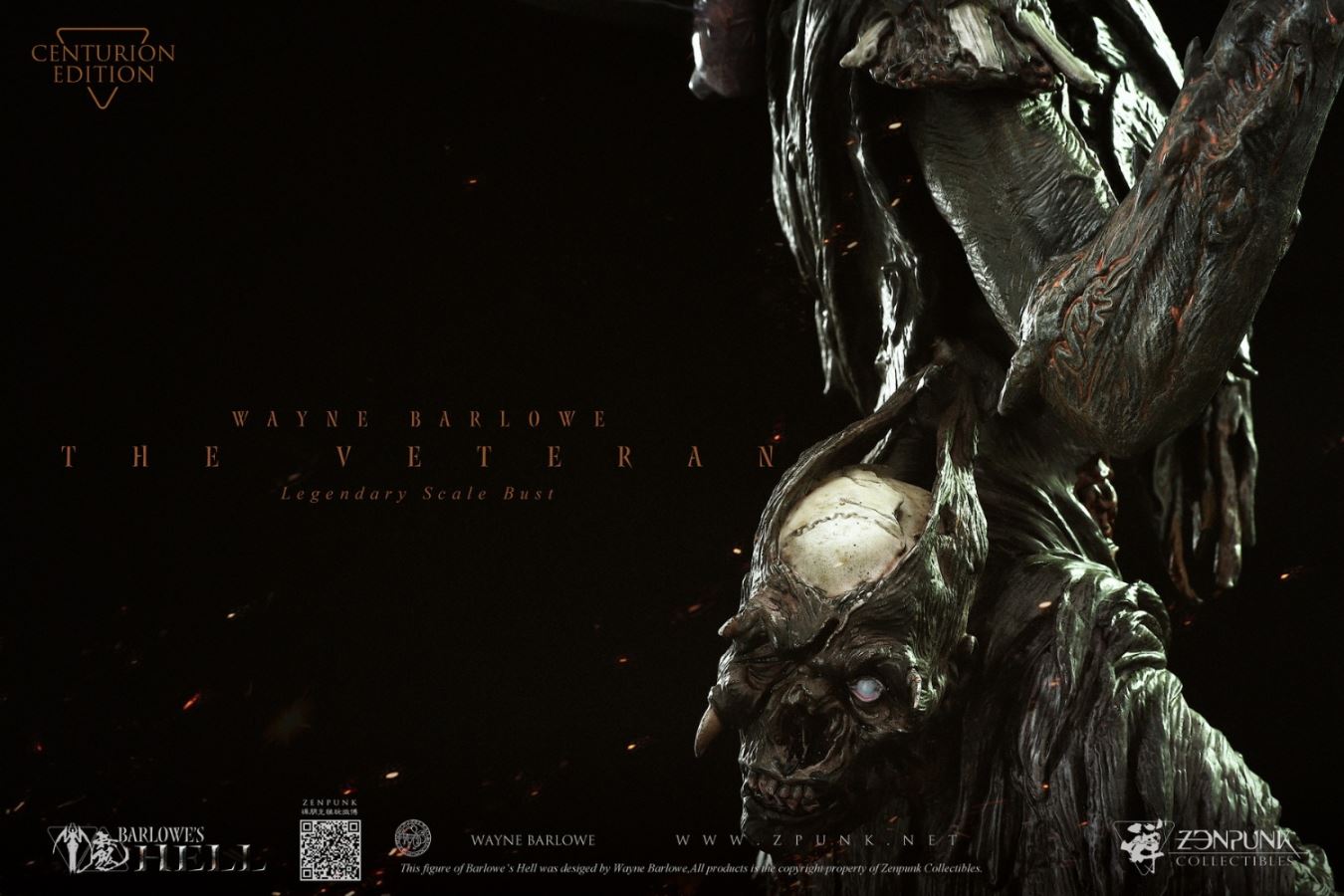 Barlowe's Hell - THE VETERAN Legendary Scale Bust FLAMING CUT EDITION & CENTURION EDITION