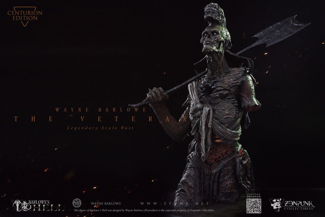 Barlowe's Hell - THE VETERAN Legendary Scale Bust FLAMING CUT EDITION & CENTURION EDITION