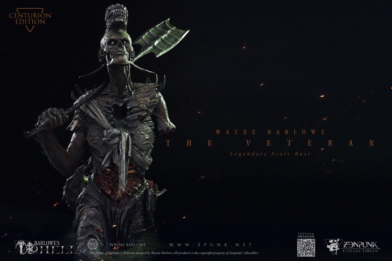Barlowe's Hell - THE VETERAN Legendary Scale Bust FLAMING CUT EDITION & CENTURION EDITION