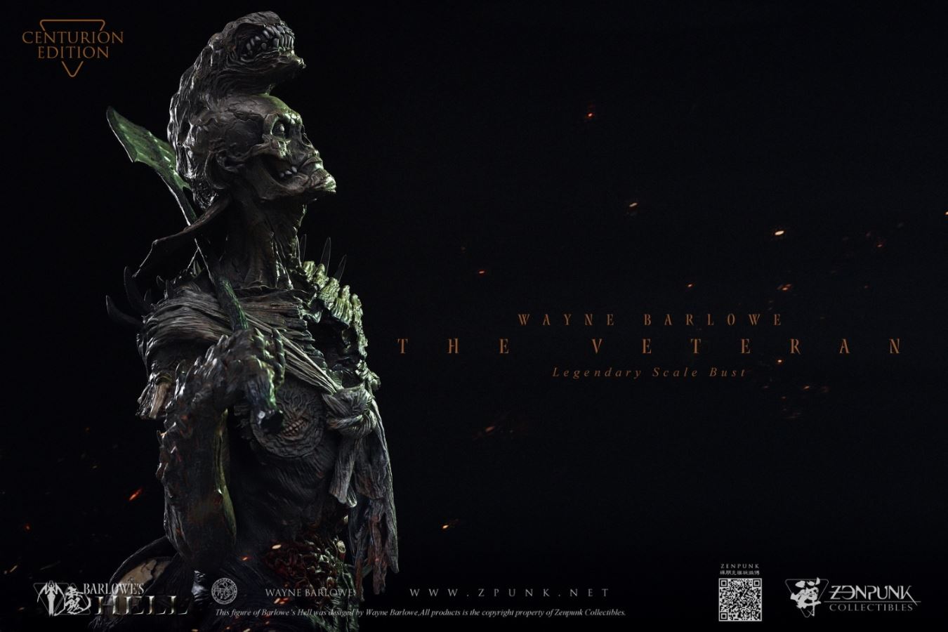 Barlowe's Hell - THE VETERAN Legendary Scale Bust FLAMING CUT EDITION & CENTURION EDITION