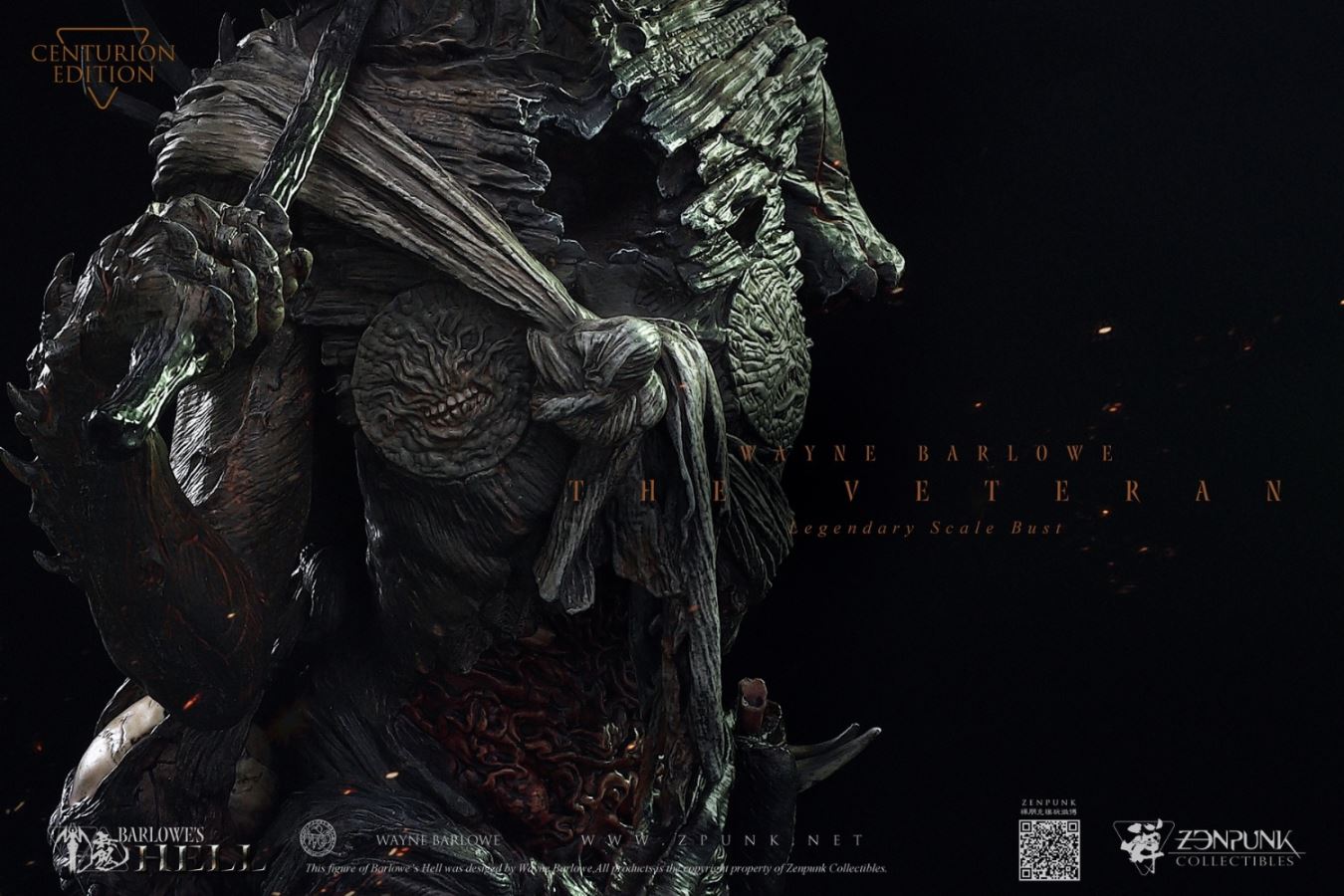 Barlowe's Hell - THE VETERAN Legendary Scale Bust FLAMING CUT EDITION & CENTURION EDITION