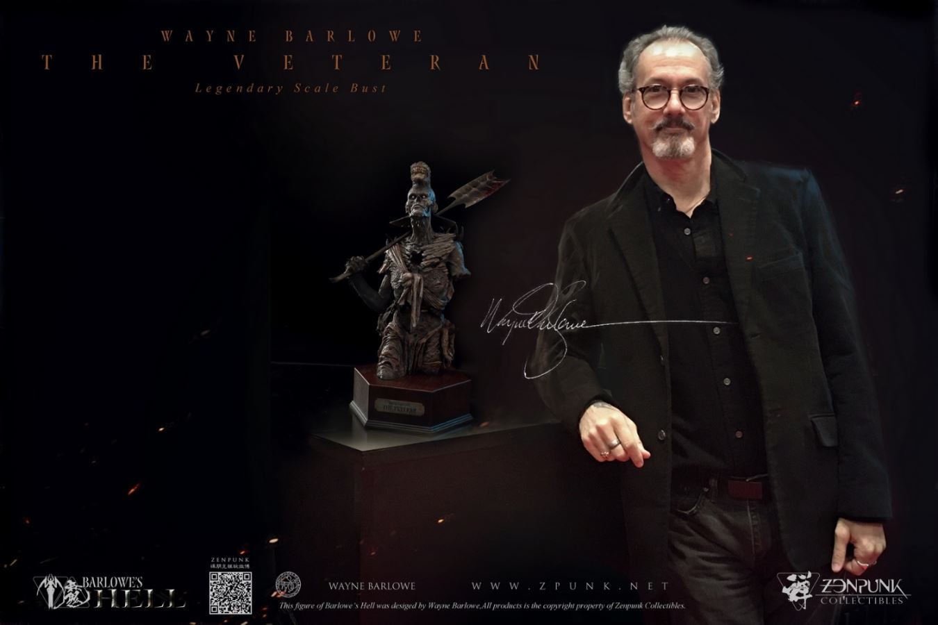 Barlowe's Hell - THE VETERAN Legendary Scale Bust FLAMING CUT EDITION & CENTURION EDITION