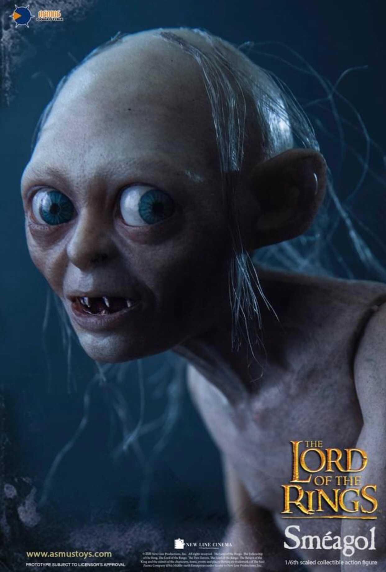 Gollum and Sméagol The Lord of the Rings 1/6