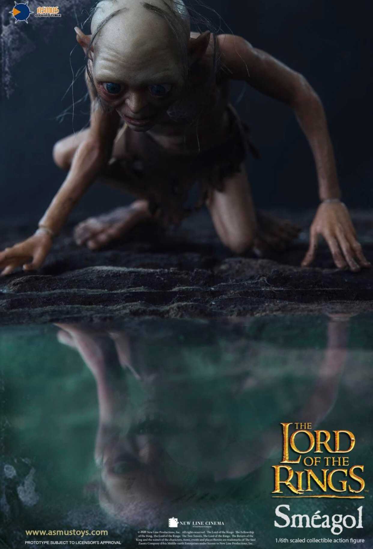 Gollum and Sméagol The Lord of the Rings 1/6