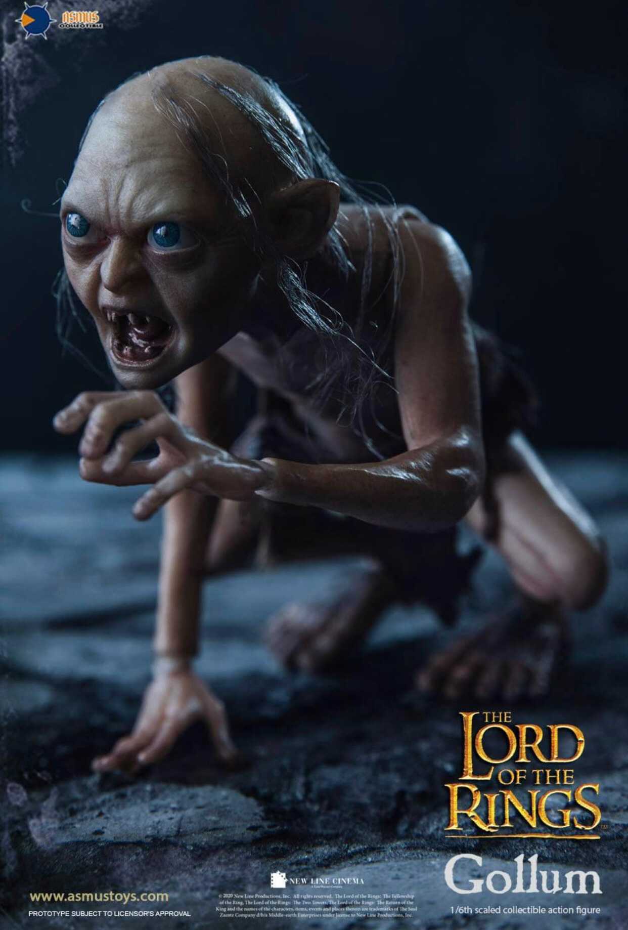 Gollum and Sméagol The Lord of the Rings 1/6