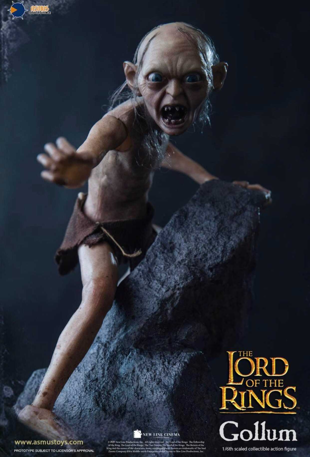 Gollum and Sméagol The Lord of the Rings 1/6
