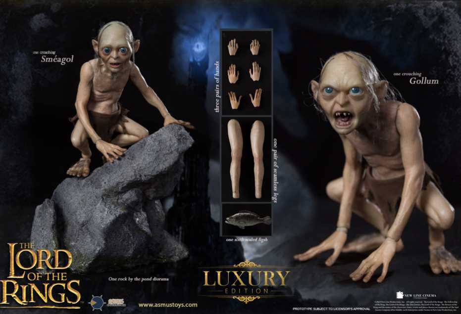 Gollum and Sméagol The Lord of the Rings 1/6