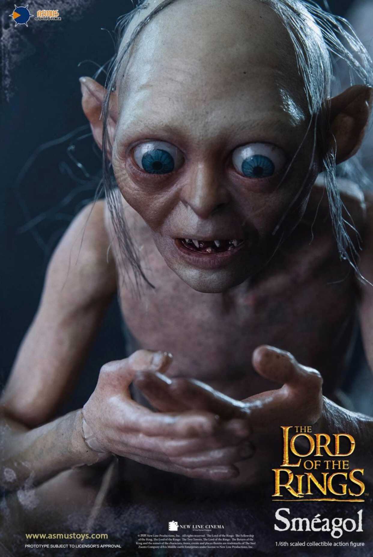 Gollum and Sméagol The Lord of the Rings 1/6
