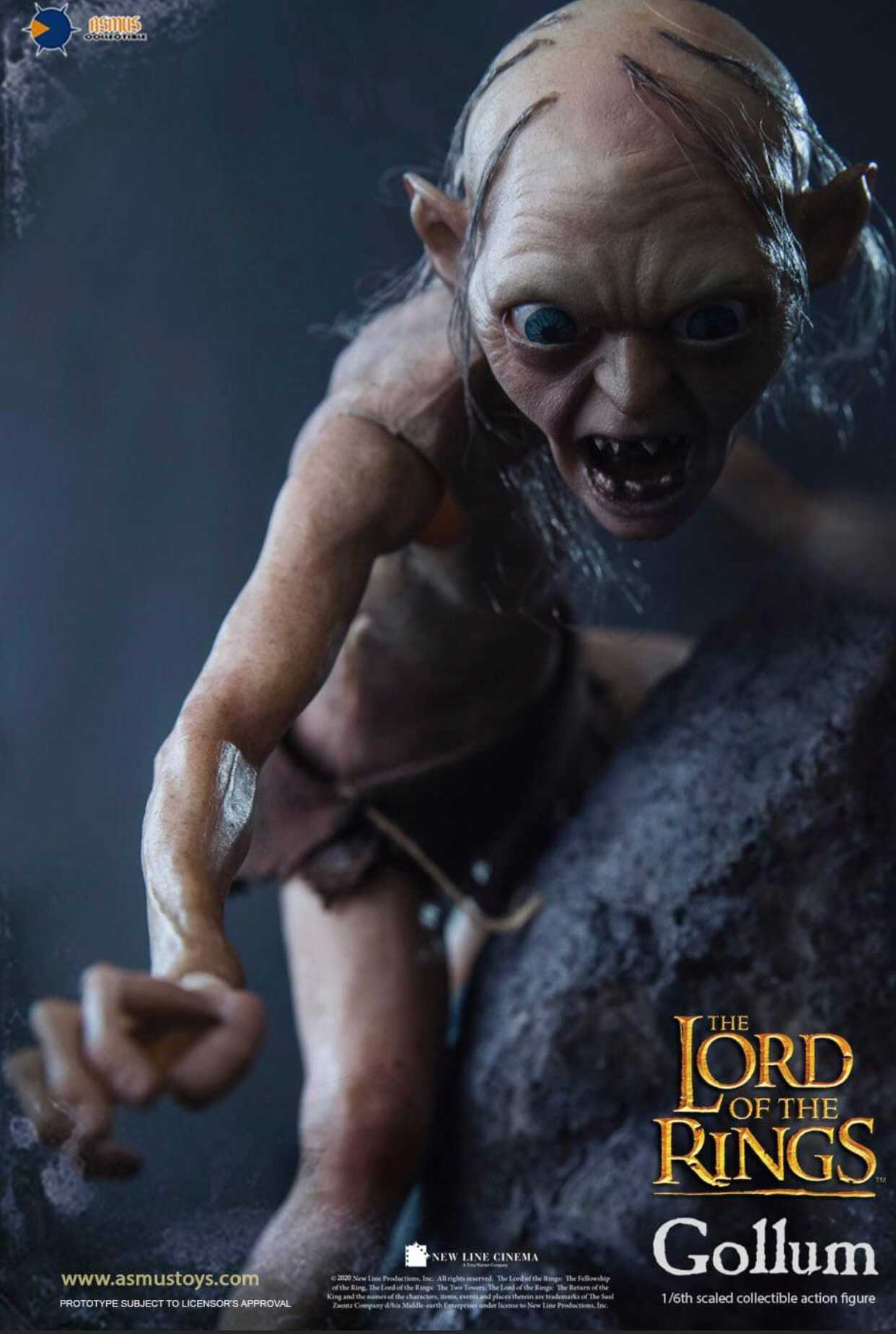 Gollum and Sméagol The Lord of the Rings 1/6