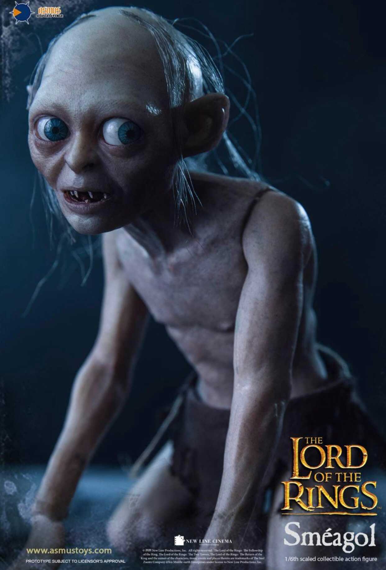 Gollum and Sméagol The Lord of the Rings 1/6