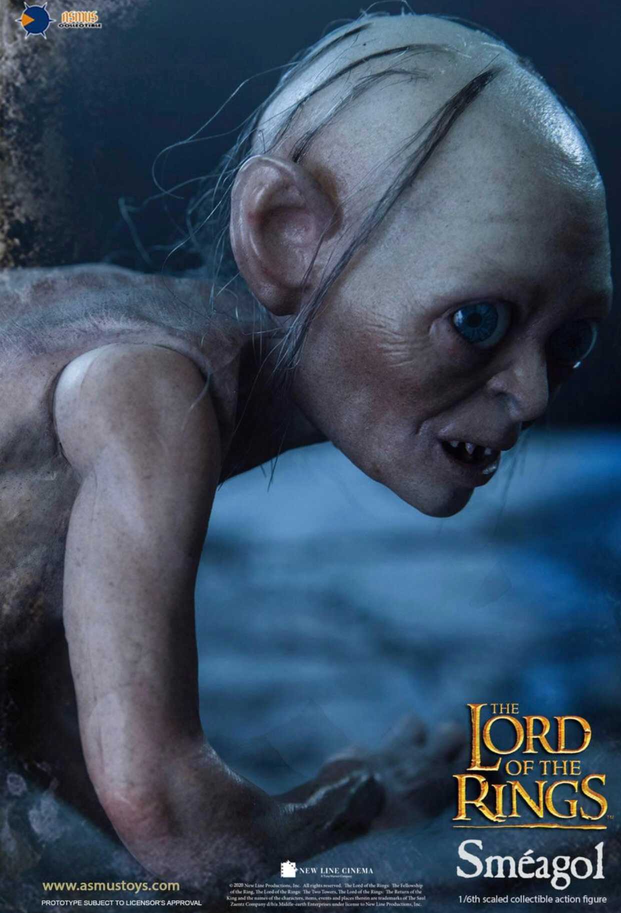 Gollum and Sméagol The Lord of the Rings 1/6