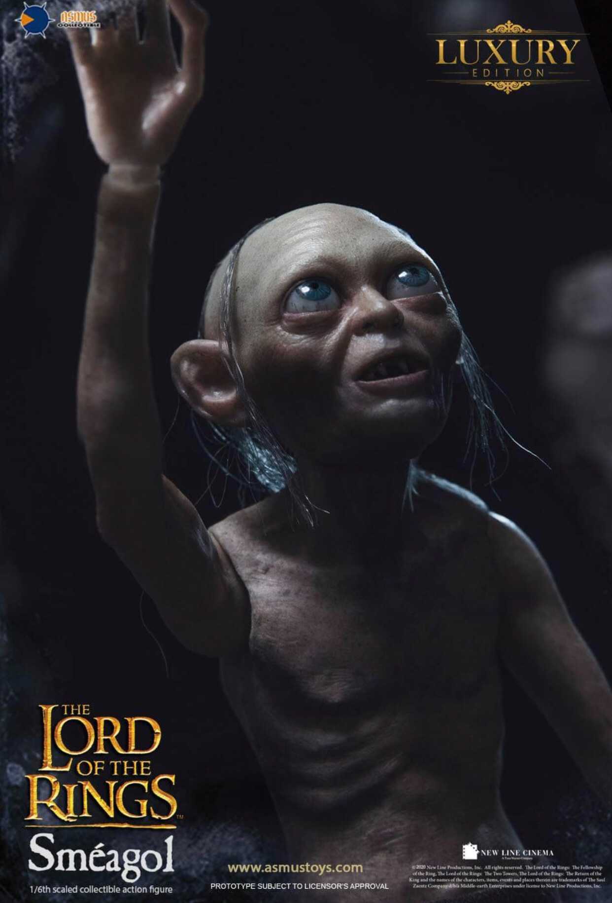 Gollum and Sméagol The Lord of the Rings 1/6