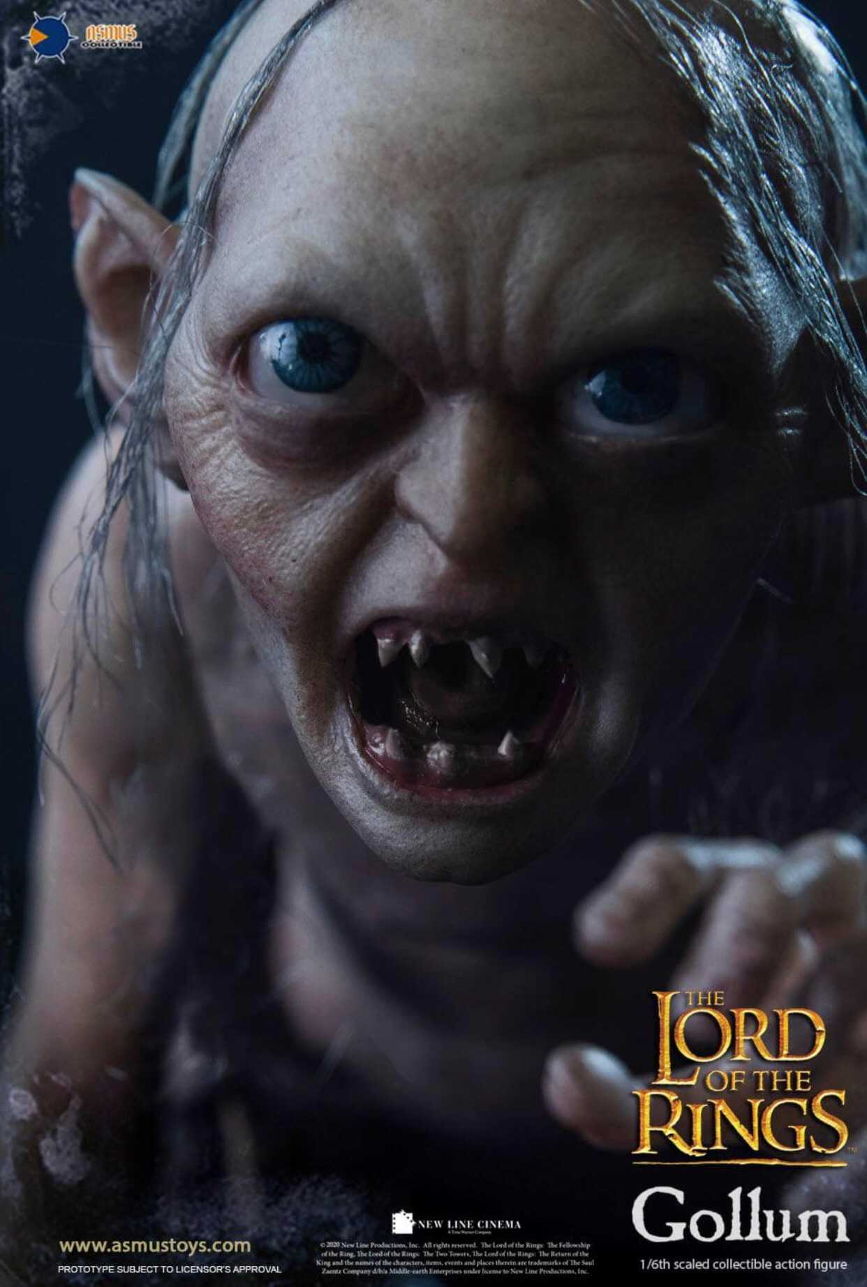 Gollum and Sméagol The Lord of the Rings 1/6