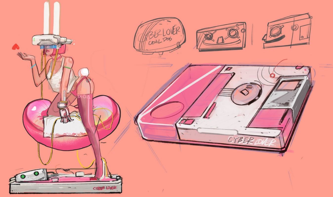 Cyber ​​Lover-Pink (Double-headed Carving) DCS001