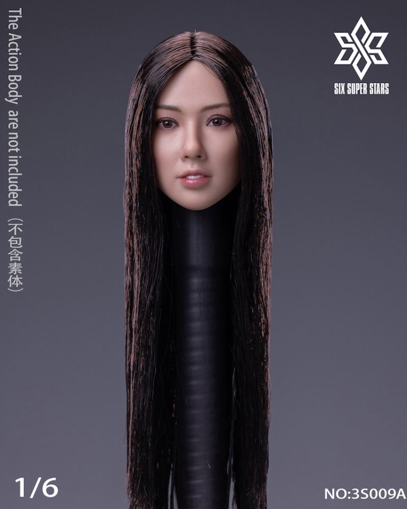 female head carving (3S009A) & head carving costume set (3S009B) 1/6