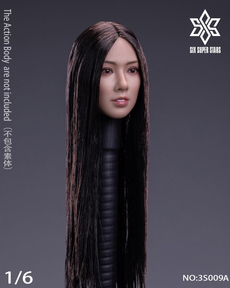 female head carving (3S009A) & head carving costume set (3S009B) 1/6
