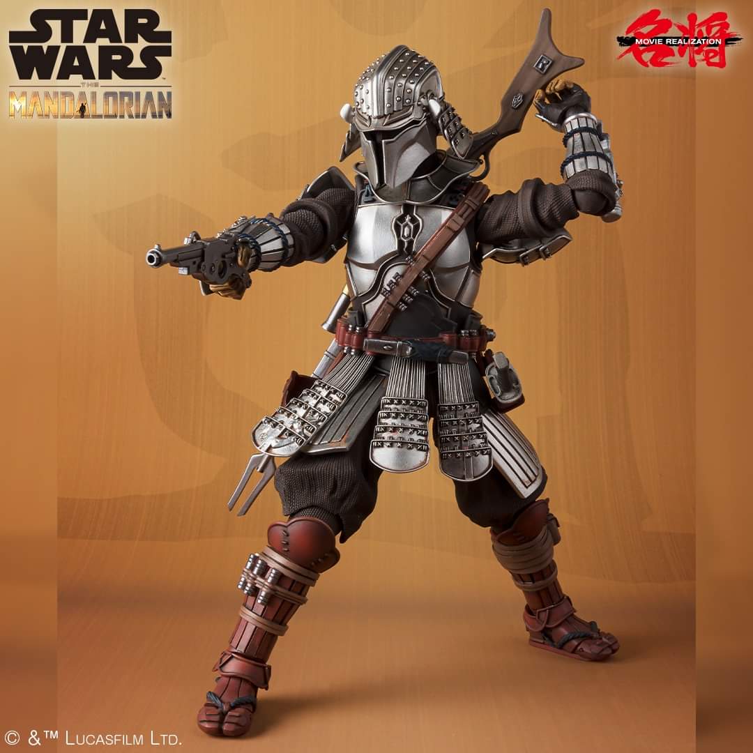 The Mandalorian - Star Wars Meisho Movie Realization Ronin Mandalorian in Beskar Armor with Grogu