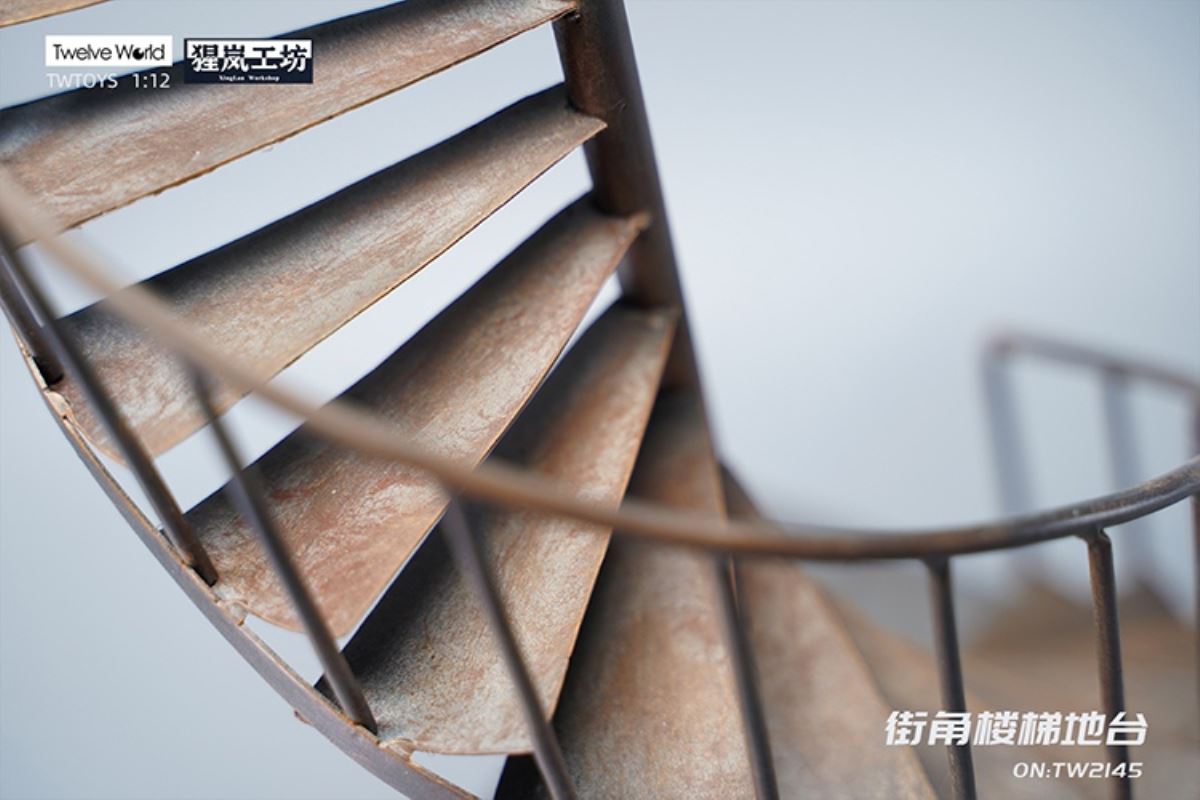 1/12 Corner staircase platform TW2145