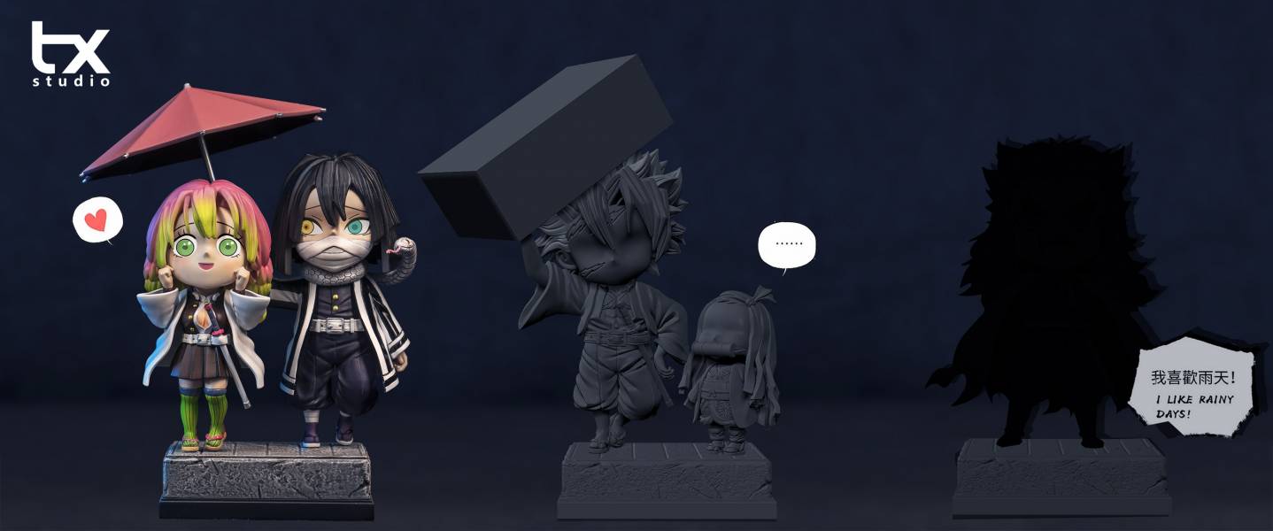 Obanai Iguro & Mitsuri Kanroji - Demon Slayer