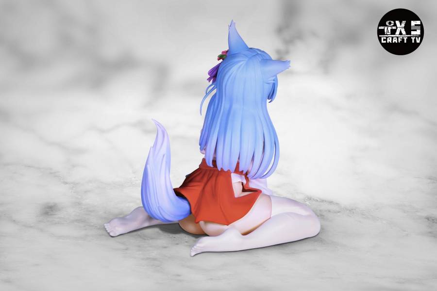 The little fox miko girl