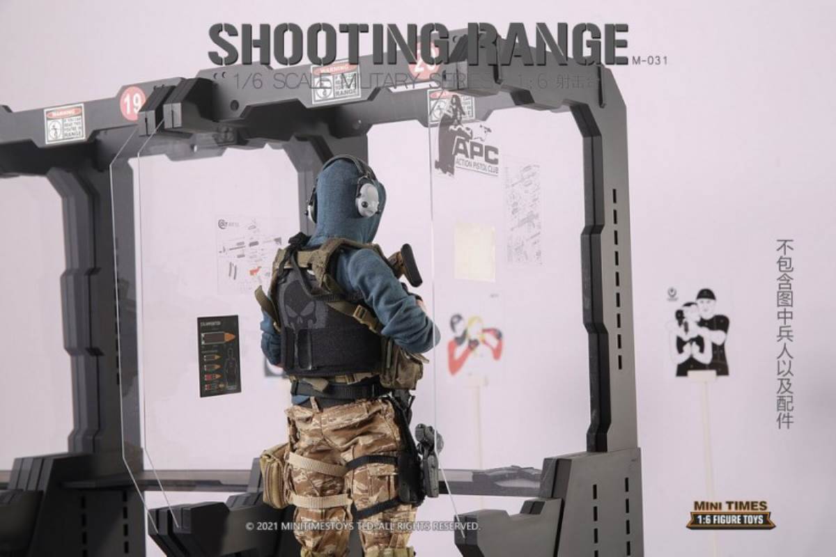 Soldier shooting platform scene 1/6