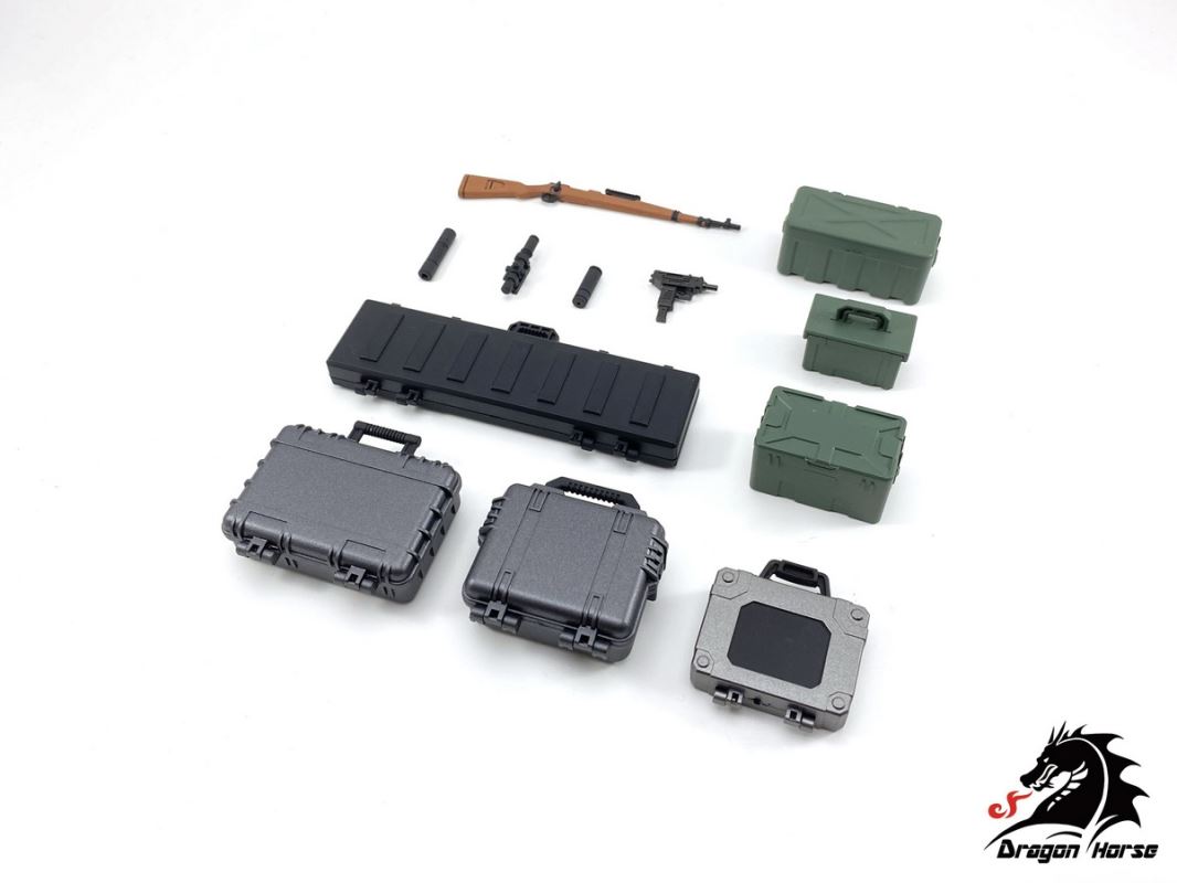 Box Weapon Case Set A (DH-E003) 1/12