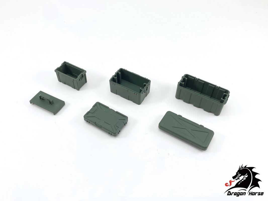 Box Weapon Case Set A (DH-E003) 1/12