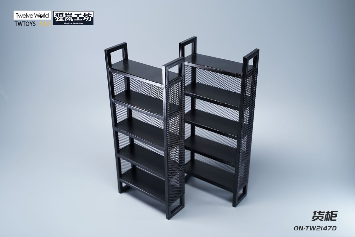 Container metal material handmade model scene 1/6