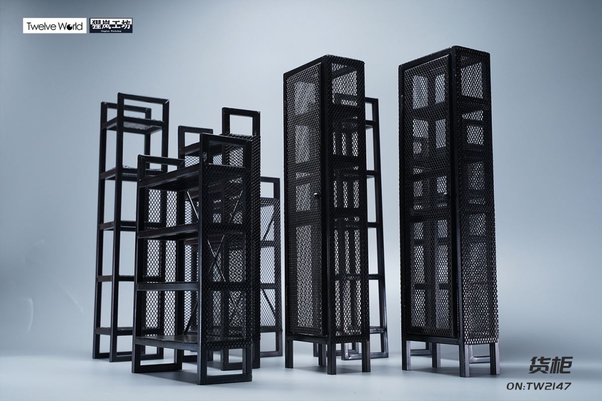 Container metal material handmade model scene 1/6