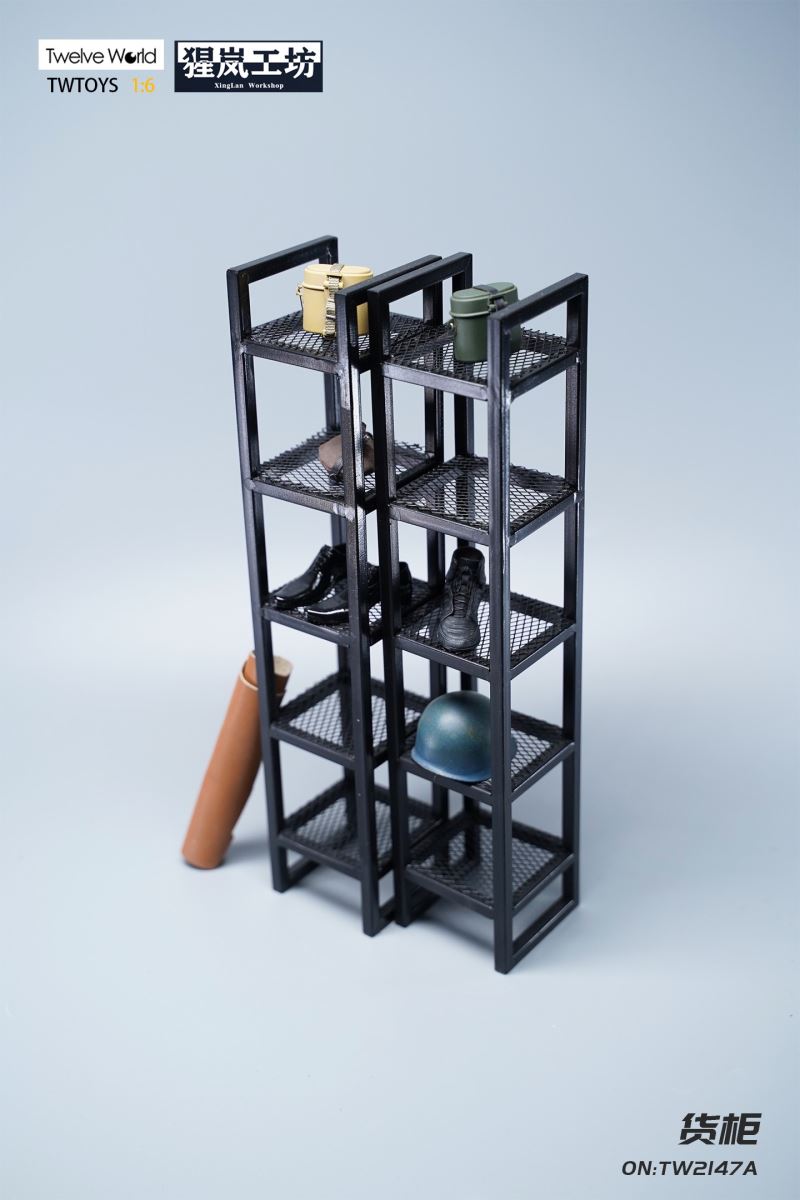 Container metal material handmade model scene 1/6