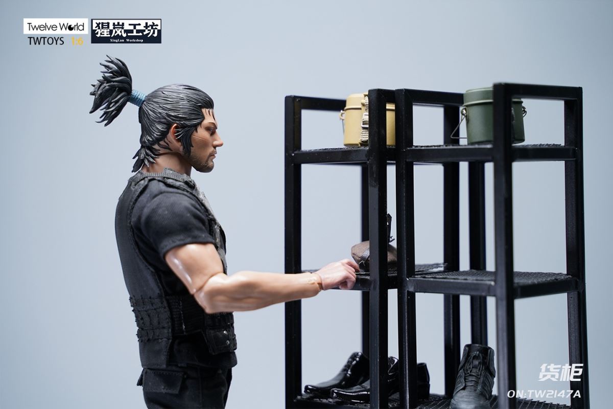 Container metal material handmade model scene 1/6