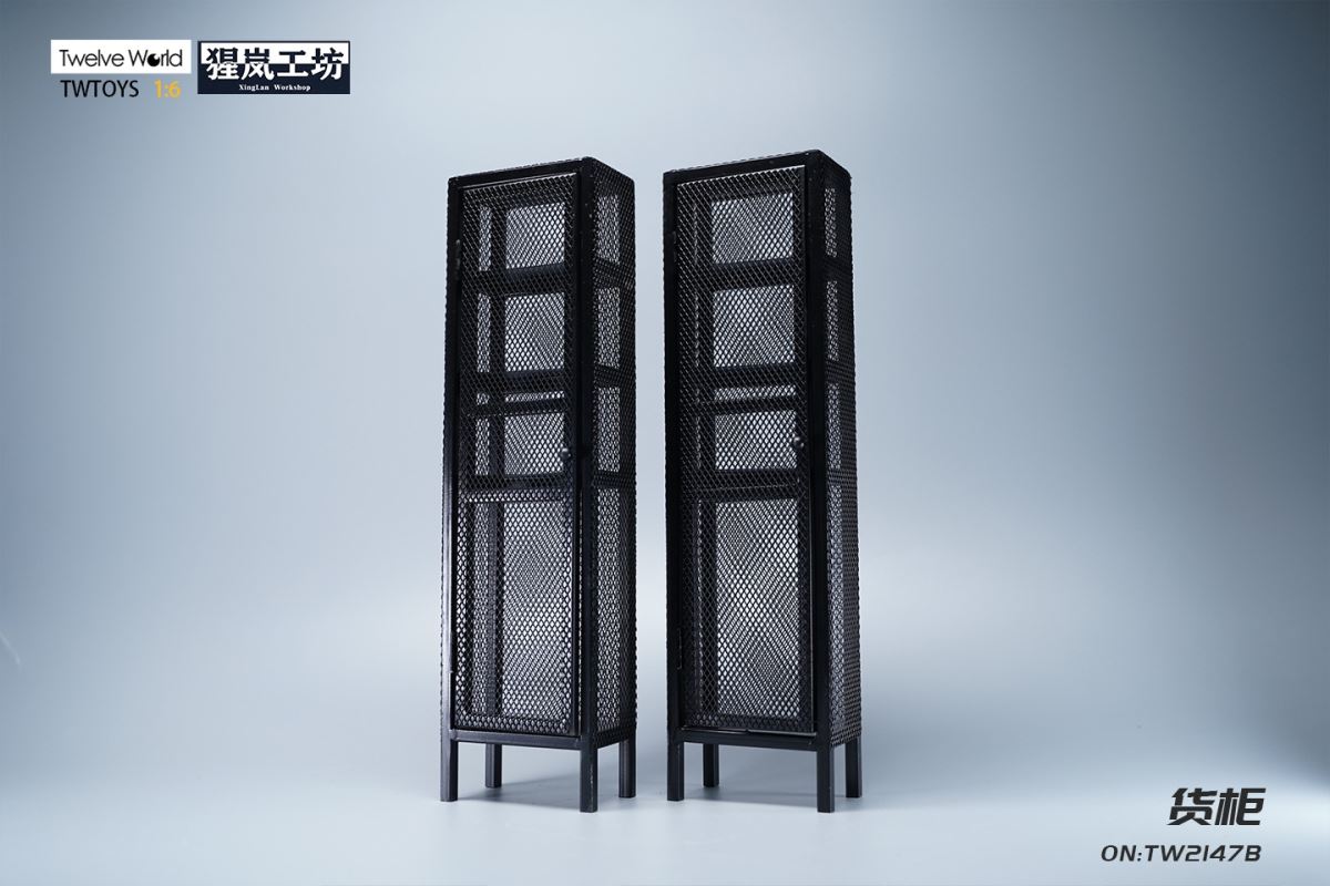 Container metal material handmade model scene 1/6
