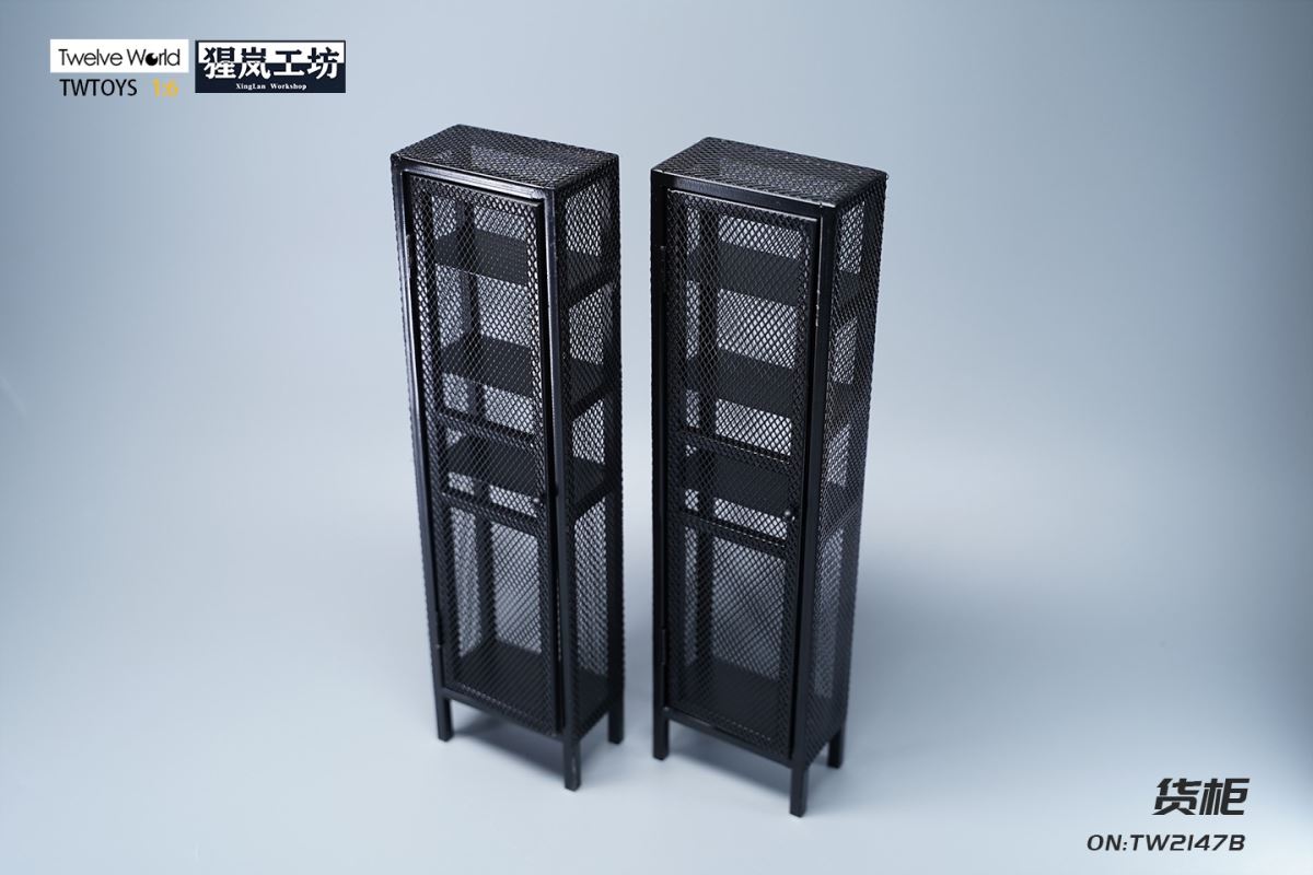 Container metal material handmade model scene 1/6