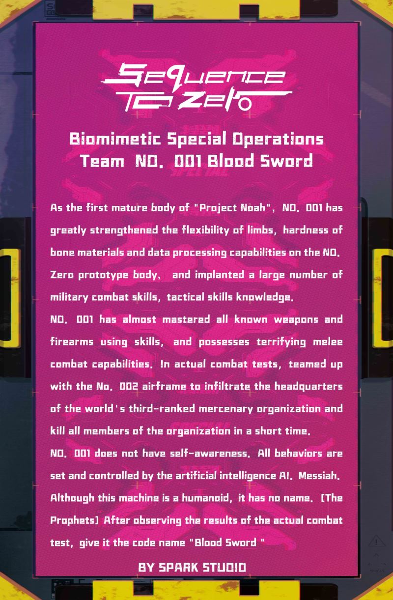 Biomimetic Special Operations Team NO.001 Blood Sword (STZS001) 1/6