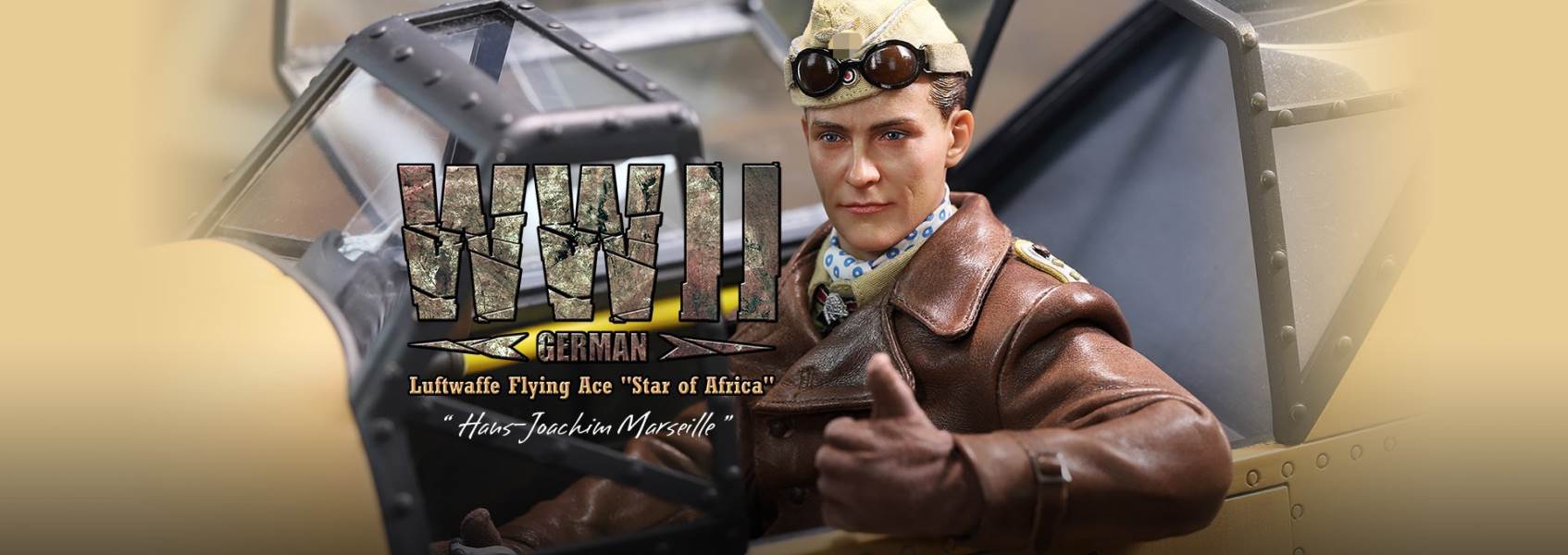 World War II ace pilot African Star  -Marseiu & Scene