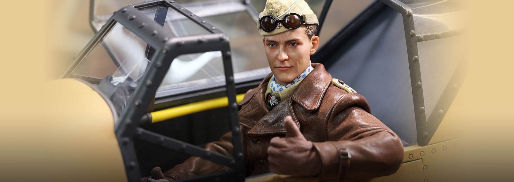 World War II ace pilot African Star  -Marseiu & Scene