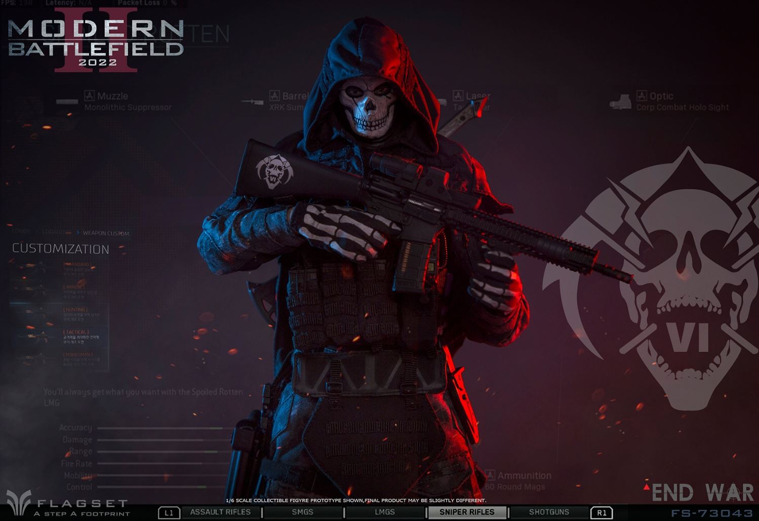 Doomsday War Series END WAR Grim Reaper Squad-Ghost 2.0 1/6