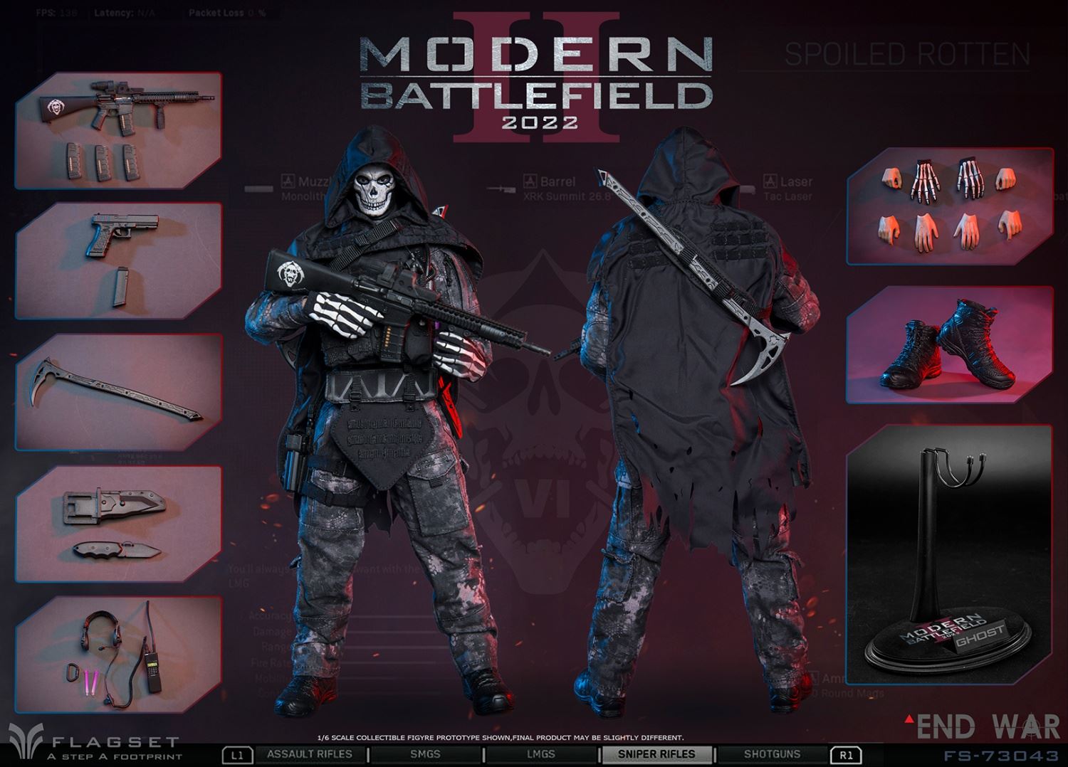Doomsday War Series END WAR Grim Reaper Squad-Ghost 2.0 1/6