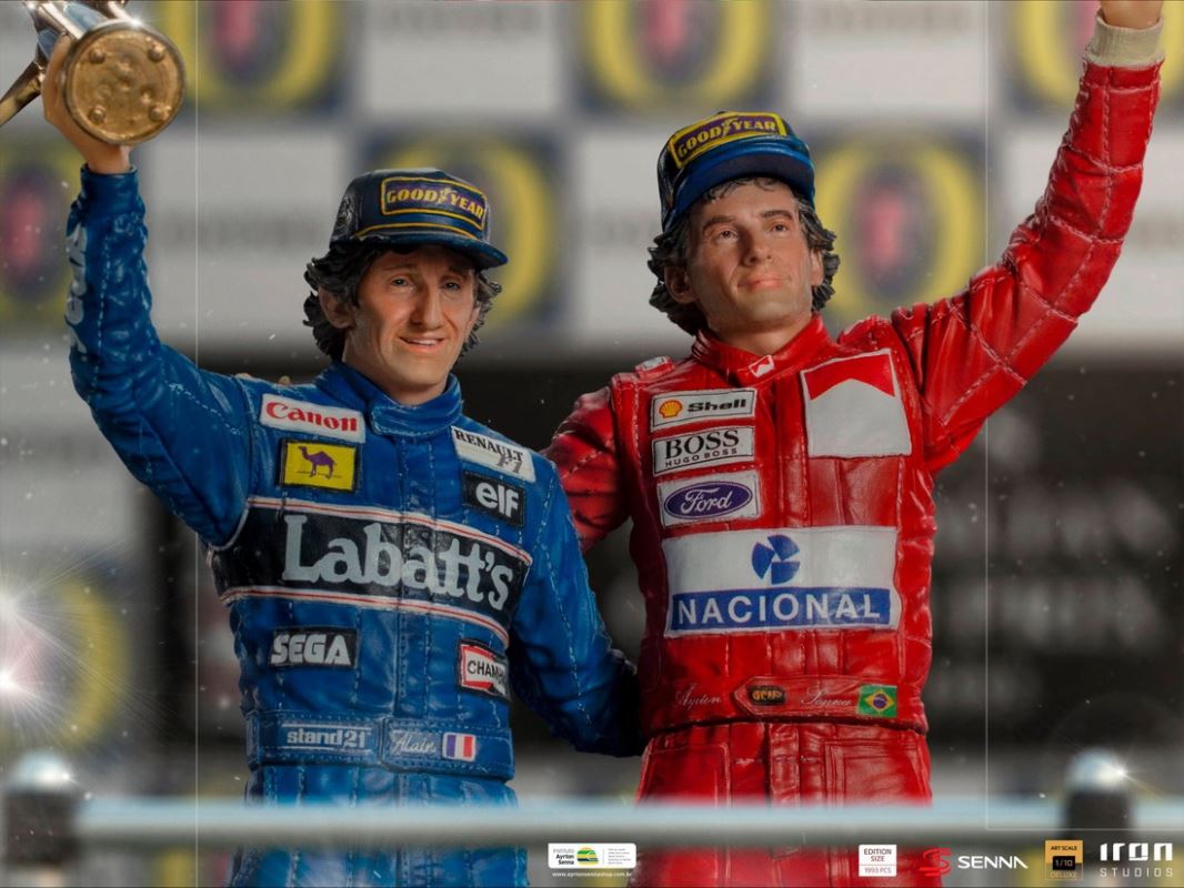 Alain Prost and Ayrton Senna, The Last Podium - Deluxe Art Scale 1/10