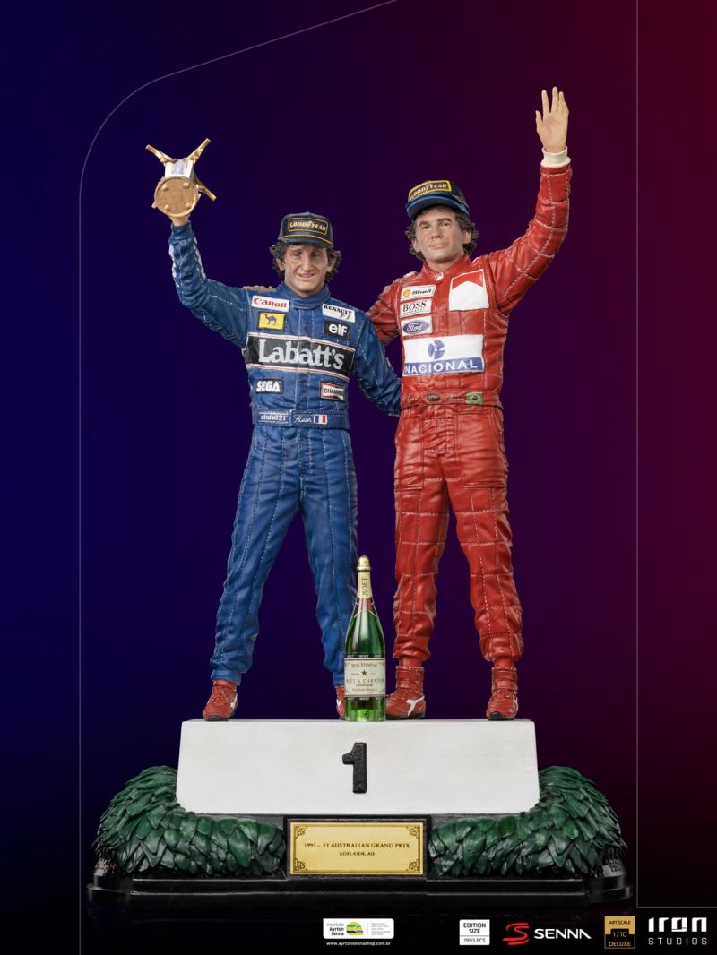 Alain Prost and Ayrton Senna, The Last Podium - Deluxe Art Scale 1/10