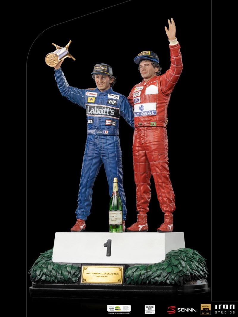 Alain Prost and Ayrton Senna, The Last Podium - Deluxe Art Scale 1/10