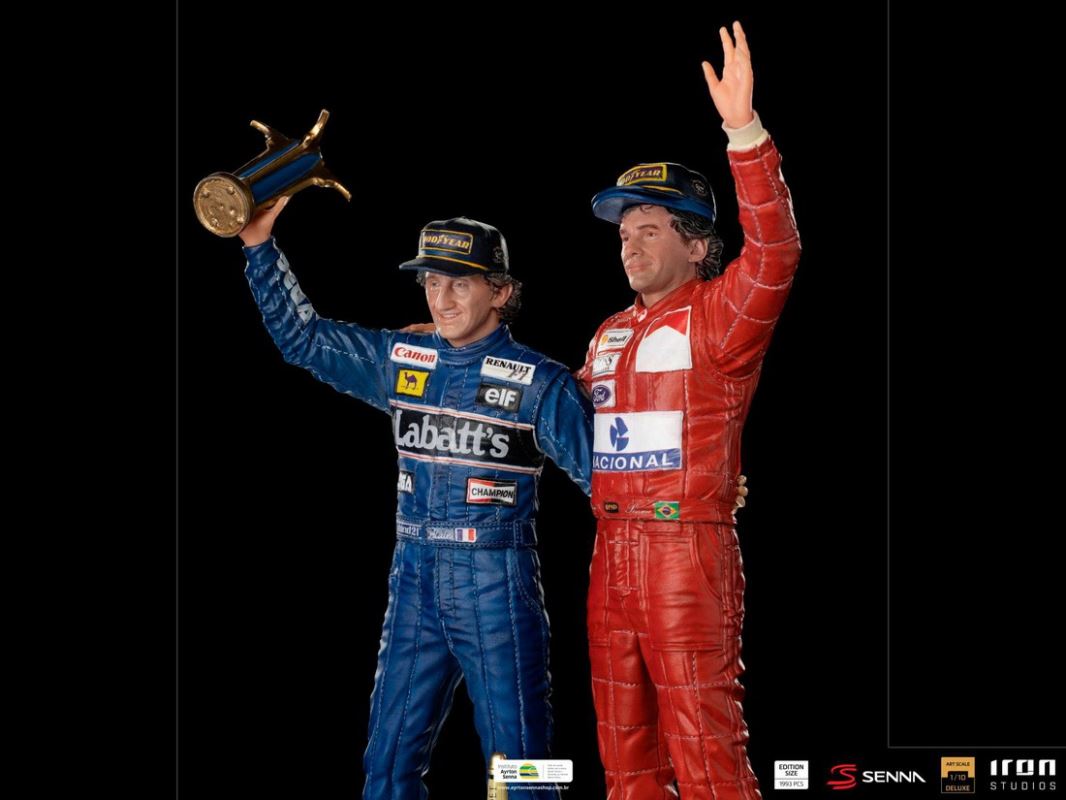 Alain Prost and Ayrton Senna, The Last Podium - Deluxe Art Scale 1/10