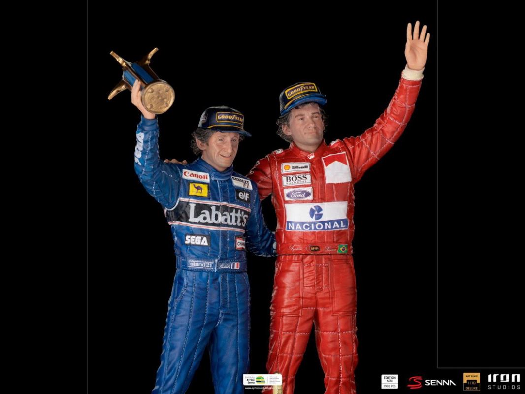Alain Prost and Ayrton Senna, The Last Podium - Deluxe Art Scale 1/10